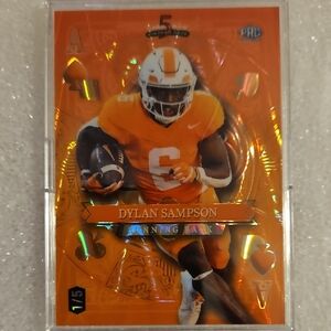Orange Football Trading Card